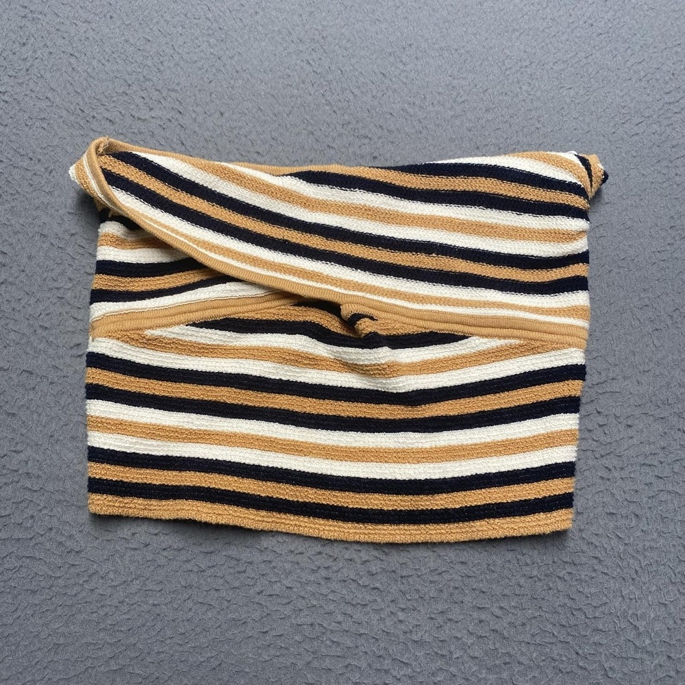 American Eagle Outfitters Tank Top Womens Large Multicolor Stripe Cropped Knit
